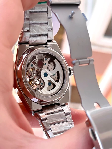 Ferrucci Otomatik&Kurmalı 3 Atm Suya Dayanıklı Çelik Kordonlu Erkek Kol Saati BFC.03532.02 - Resim 5