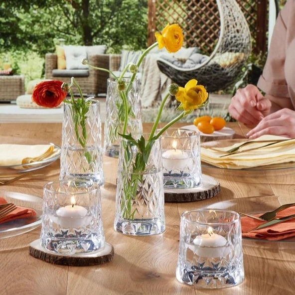 Paşabahçe leafy 16 parça su meşrubat bardağı seti takımı özel seri su bardak takımı - 2