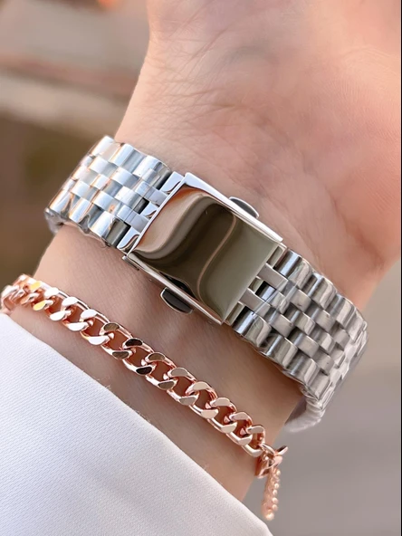 Ferrucci İç Fonksiyonları Aktif Çelik Kordon 2 Yıl Garantili 3Atm Kadın Kol Saati+Bileklik B03322.02 - Resim 3