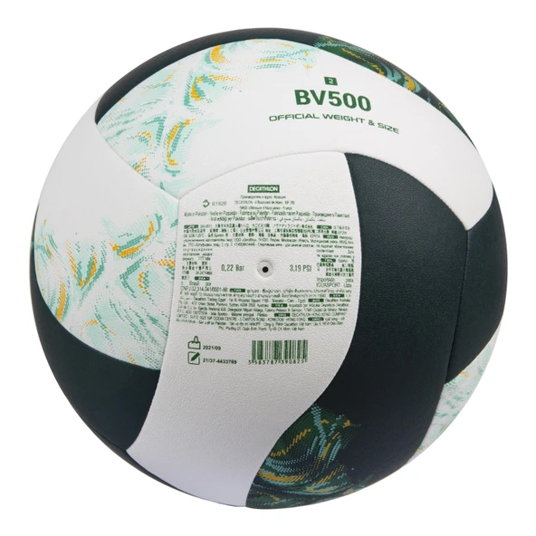 Copaya BV500 Hibrit Plaj Voleybol Topu Yeşil-Beyaz No:5 280 gram - 4