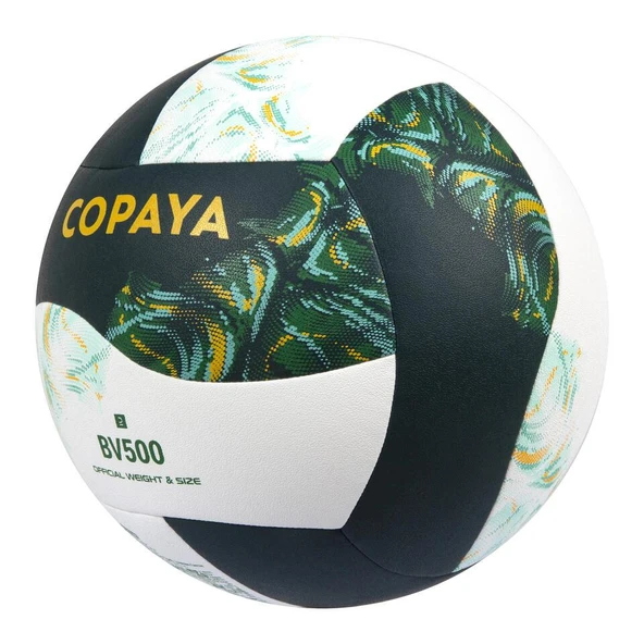 Copaya BV500 Hibrit Plaj Voleybol Topu Yeşil-Beyaz No:5 280 gram - 2