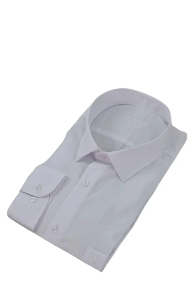 Erkek Büyük Beden Klasik Tek Cepli Uzun Kol Gömlek BGL-ST04337 - Resim 9