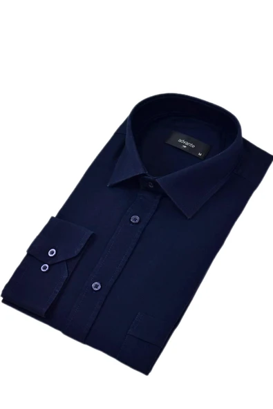 Erkek Klasik Tek Cepli Uzun Kol Gömlek BGL-ST04338 - Resim 8