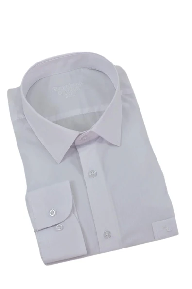 Erkek Büyük Beden Klasik Tek Cepli Uzun Kol Gömlek BGL-ST04337 - Resim 5