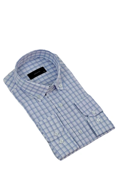 Erkek Klasik Tek Cepli Uzun Kol Gömlek BGL-ST04340 - Resim 9