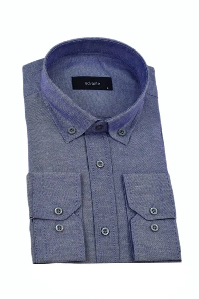 Erkek Klasik Tek Cepli Uzun Kol Gömlek BGL-ST04339 - Resim 3