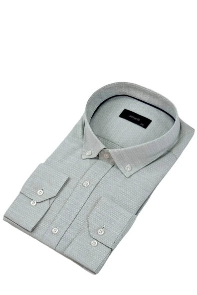 Erkek Büyük Beden Klasik Tek Cepli Uzun Kol Gömlek BGL-ST04342 ürün görseli