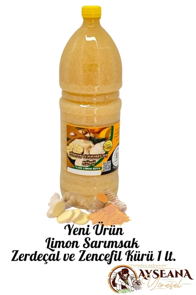 Limon Sarımsak Zencefil Zerdeçal Kürü (1 Litre) - 2