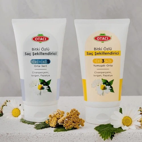 Otacı Bitkisel Saç Şekillendirici Orta-Sert + Yumuşak-Orta Set - 2