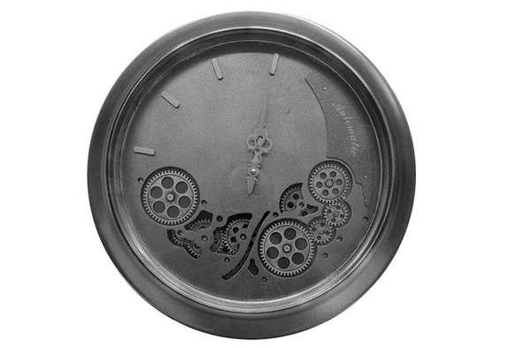 Saat Çarklı Yuvarlak Duvar Saati Dekoratif Hediyelik ürün görseli 1