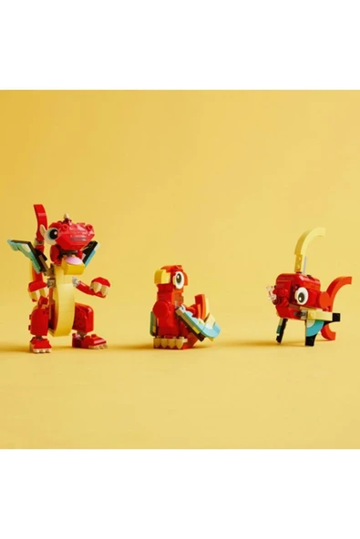 LEGO ® Creator Kırmızı Ejderha 31145 - Oyuncak Yapım Seti (149 Parça) - 5