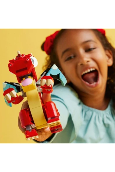 LEGO ® Creator Kırmızı Ejderha 31145 - Oyuncak Yapım Seti (149 Parça) - 3