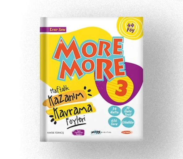 3.Sınıf More More Haftalık Kazanım Kavrama Föyleri 44 Föy Kurmay ELT-2022