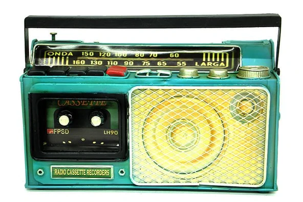 Dekoratif Metal Radyo Kumbara Vintage Biblo Hediyelik - Resim 2
