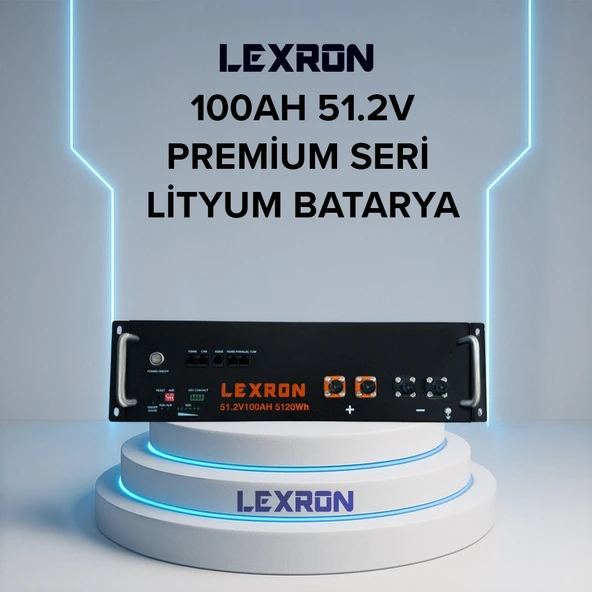 Lexron 100AH 100A 51.2V PREMİUM SERİSİ LİTYUM BATARYA LiFePO4 - Resim 2