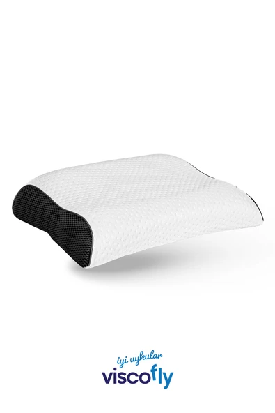 Viscofly Visco Boyun Destekli Çift Yönlü Yastık - 54 cm x 40 cm x 12 cm x 10 cm