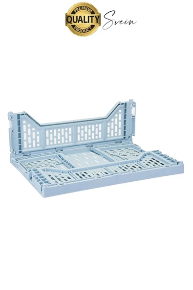 Çok Amaçlı Yer Kaplamayan Katlanabilir Renkli Kasa Sepet Sebze Meyve Eşya Saklama Organizer Kutu - 3