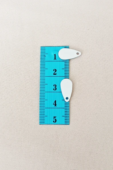 Oya Abiye Bileklik Kolye Pleksi Metalik Plastik Pul Gümüş Renk 8 gram 50 adet - BNC531 - Resim 2