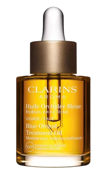 Clarins. Blue Orchid Bakım Yağı - Nemlendirir, Parlaklığı Geri Kazandırır 30 ml