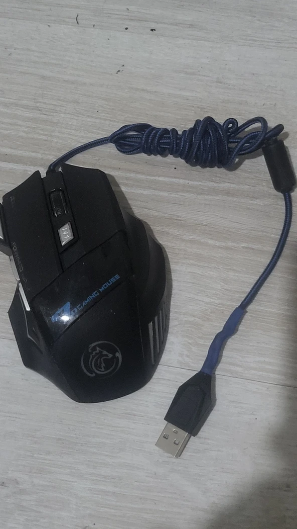 Piranha x7 oyuncu mouse ikinci el 7 tuşlu rgb ledli