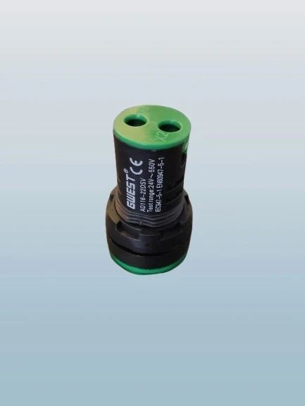 GWEST 24v-550v Voltmetreli YEŞİL Sinyal Lambası 220v Göstergeli 22mm - 3