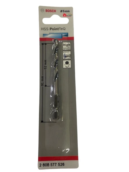 Bosch Pointteq Altıgen Şaftlı Hss Matkap Ucu 5 mm - Resim 2