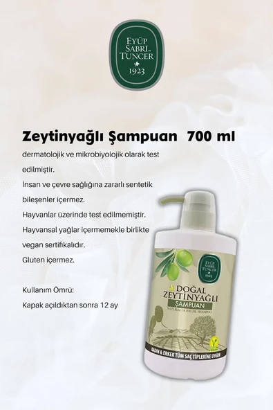 Eyüp Sabri Tuncer Doğal Macadamia Yağlı Şampuan 600 ml - Resim 2