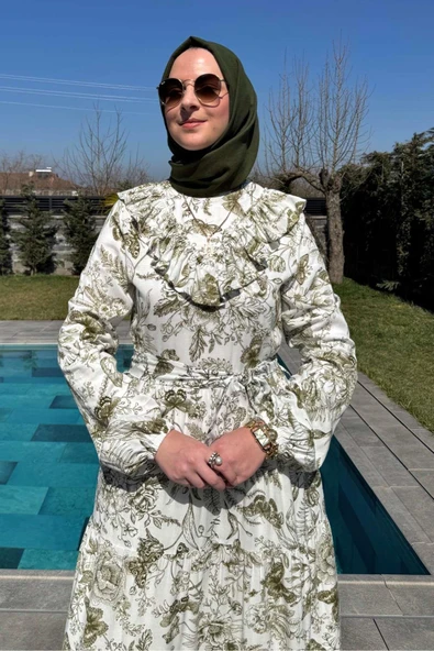 Botanik Elbise Yeşil - 2