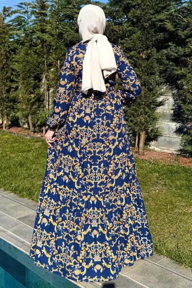 Hürrem Elbise Lacivert - 8