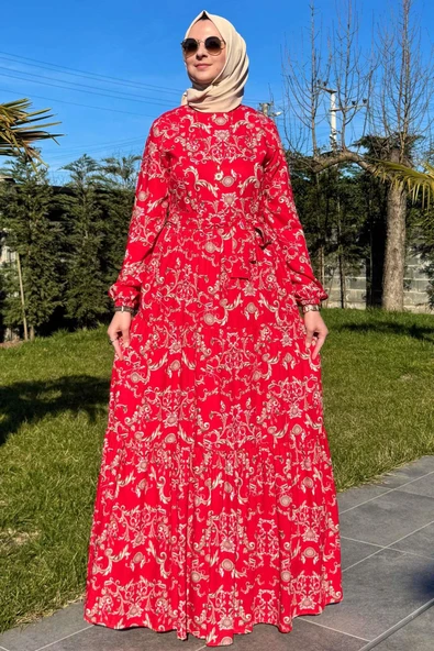 Hürrem Elbise Kırmızı ürün görseli 1