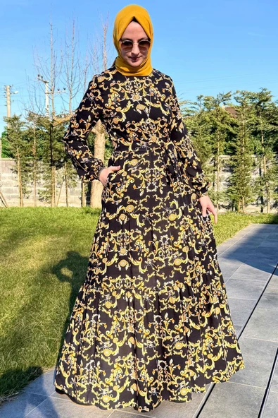 Hürrem Elbise Siyah - 5