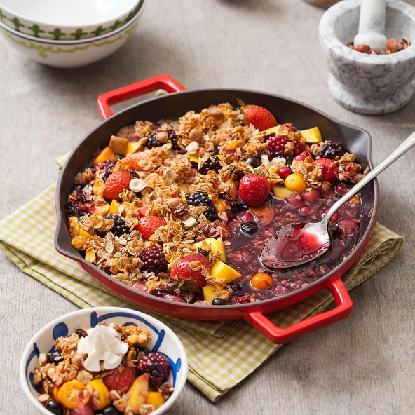 Lava Chafıng Dısh Küvet Yuvarlak Kırmızı 30 Cm - Resim 10