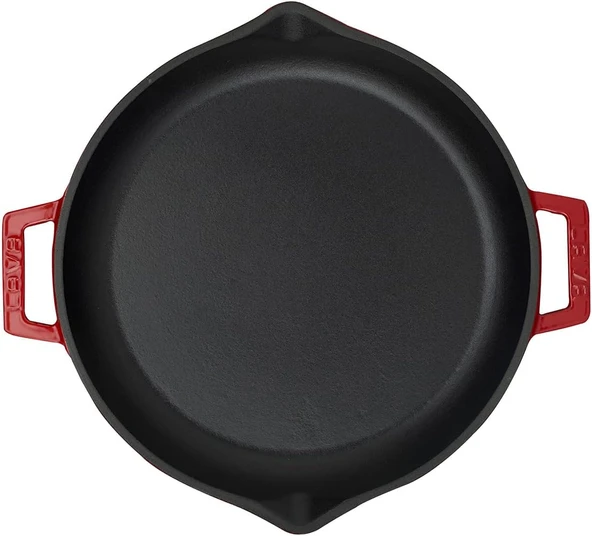 Lava Chafıng Dısh Küvet Yuvarlak Kırmızı 30 Cm - Resim 3