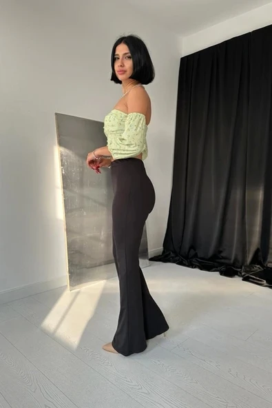 Siyah İspanyol Tayt - Resim 2