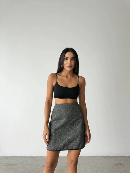 KAŞE KISA ETEK - Siyah