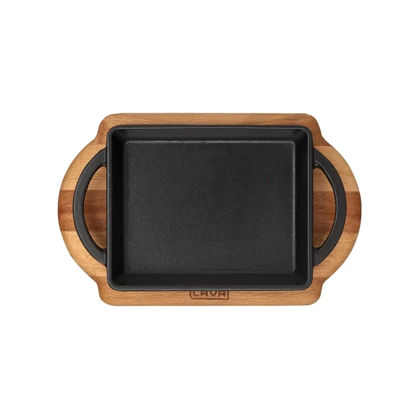 Lava Sahan Dikdörtgen Siyah Mat Ahşap Stand 12 X 15 Cm Eco - 3