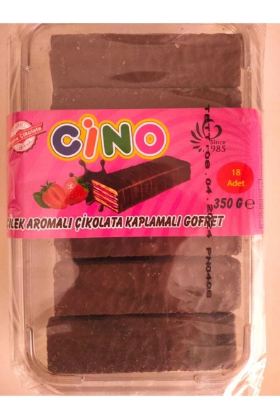 Çikolata Kaplamalı Çilekli Gofret 350 Gram (18 Adet Gofret Bar Içerir) - 6