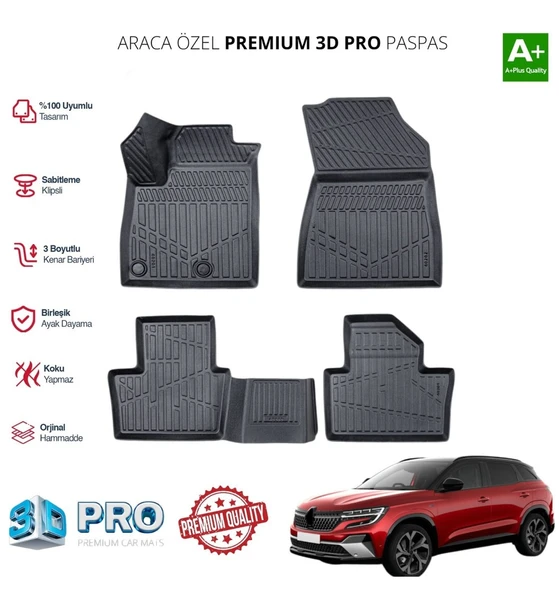 AUSTRAL MYİD HYBRİD ARACA ÖZEL 3D PASPAS 2023 2024 2025 ürün görseli 1