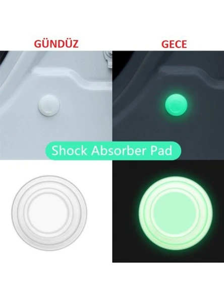 Araba Kapı Darbe Emici Stoper Ses Gürültü Önleyici 10'lu Fosforlu - 2