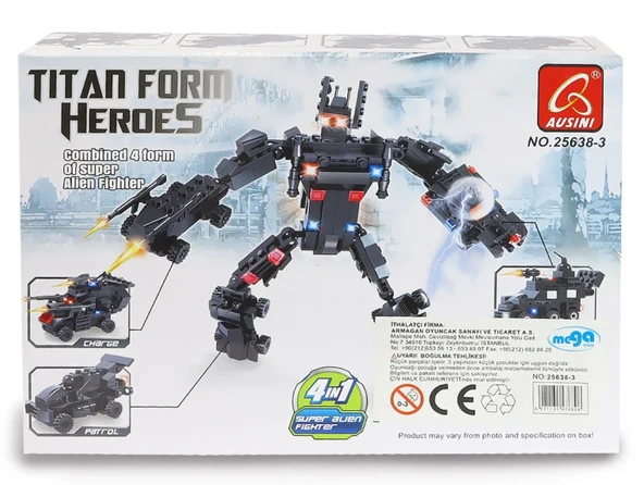 Ausini Titan Form Heroes-3 Patrol 56 Parça - 4