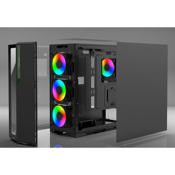 INCA EMG-17XN Gaming Mid-Tower PC Kasası ARGB Kontrolcü - Resim 6