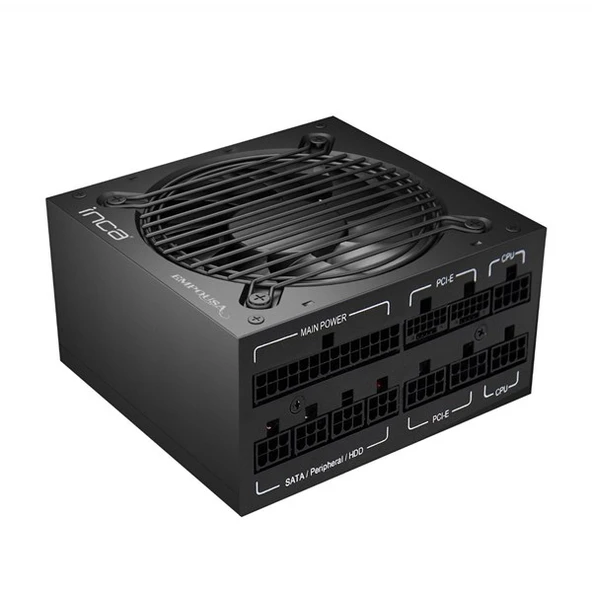 INCA 1250W 80+ PLATINUM EMPOUSA IPS-1250XN PCIe5.0 Tam Modüler Power Supply - 4