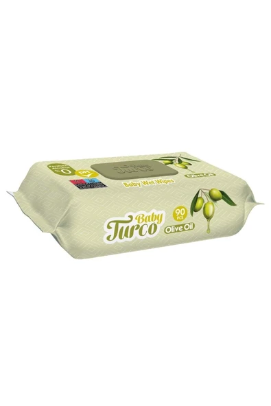 Baby Turco Islak Havlu Mendil 90 Yaprak Karma 18 Li Set (gül/zeytinyağı) 1620 Yaprak - 8