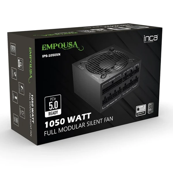 INCA 1000W 80+ PLATINUM EMPOUSA IPS-1050XN PCIe5.0 Tam Modüler Power Supply - Resim 9