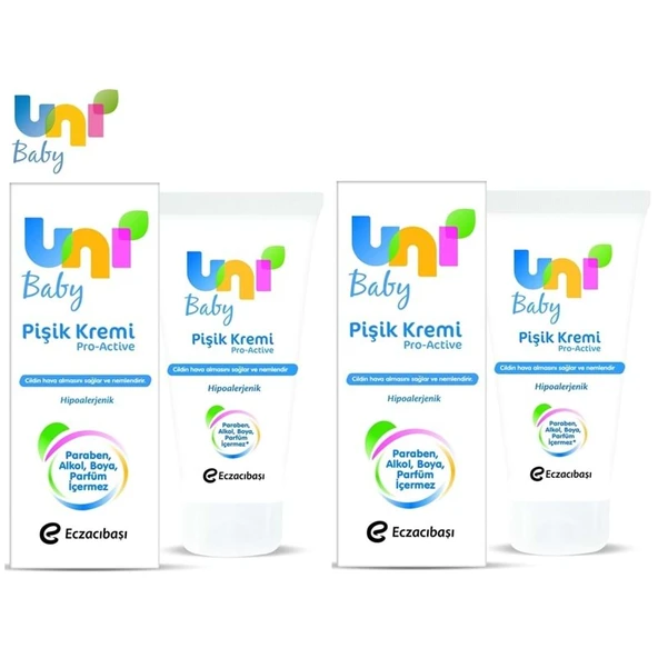 Uni Baby Bebek Bakım Pişik Önleyici Kremi 75Ml Pro Active (2 Li Set) ürün görseli 1