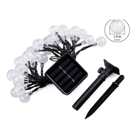 Solar Panelli 50 LED Gün Işığı Dekoratif Aydınlatma - 4