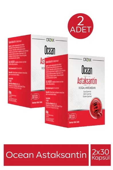 Ocean Astaksantin 30 Kapsül 2 Adet