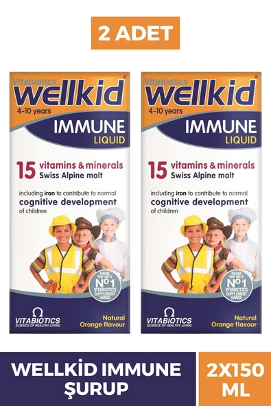 Wellkid İmmune Liquid 150 ml 2 Adet