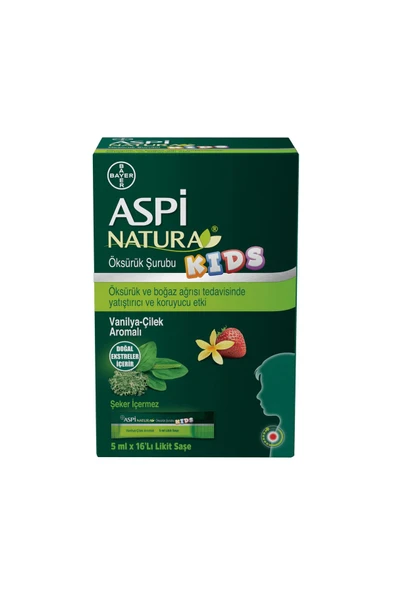 Aspinatura Kids Öksürük Şurubu 5 ml x 16 Saşe