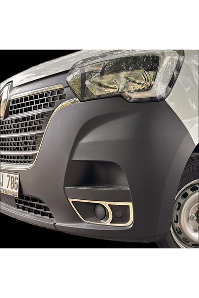 Renault Master  Krom Sis Farı Çerçevesi 2 Parça 2019 Üzeri Uyumlu Paslanmaz Çelik - 4